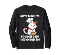 Cat Baker Kitty Galletas amasar Em Cute Baking Pet Pun Art Manga Larga