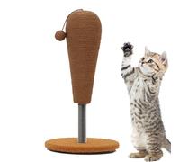 Cat Ball Scratcher, Kitten Scratcher Toy, Compact and Portable Suction Cats Scratching Balls, Interactive Entertainment for Pets, Apartment, Living Room, Bedroom, Home, Dorms Use Brown