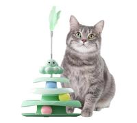 Cat Ball Track - Fun Interactive Rotating Track,Interactive Cat Toys - for Training Boredom Relief Mental Stimulation Scratching interior al aire libre Family Time Living Room Travel