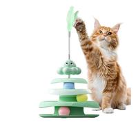 Cat Ball Track | Interactive Fun Rotating Game | Cat Enrichment Toys | For Training Boredom Relief Mental Stimulation Scratching Indoor Outdoor Family Time Travel