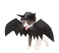 Cat Bat Costume - Cute Felt Halloween Bat Wings & Hat Costume Set