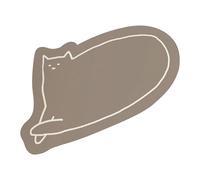 Cat Bathroom Mat, Animal Door Mat, Soft Texture Quick Drying Lightweight Compact Comfortable Space Saving Easy Storage, Floor Rug for Home Kitchen Doorway Entrance, 15.75x23.62Inches, Green, Gray