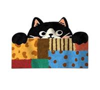 Cat Bathroom Rug, Cute Non Slip Diatomaceous Earth Shower Mat Fast Dry 40cm