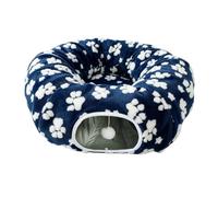 Cat Bed - 85x85x26cm (1300g) Velvet | Donut Pet Tunnel Play