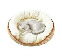 Cat Bed - Aesthetic Woven Cotton Rope House, Indoor Relaxation Spot