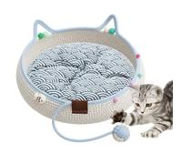Cat Bed Basket Handwoven Cotton Rope Interactive Nest Pet Supplies Cushion