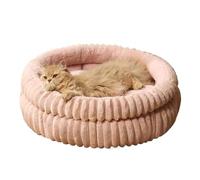 cat bed, Cama for gatos, ideal for el invierno, for un sueño profundo y cálido. Perfecta for perros pequeños. Redonda, de terciopelo grueso. Accesorios for mascotas. ,parts(Powder,S-diameter 48cm)