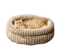 cat bed, Cama for gatos, ideal for el invierno, for un sueño profundo y cálido. Perfecta for perros pequeños. Redonda, de terciopelo grueso. Accesorios for mascotas. ,parts(White,M-diameter 58cm)