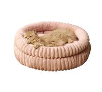 cat bed, Cama for gatos, ideal for el invierno, for un sueño profundo y cálido. Perfecta for perros pequeños. Redonda, de terciopelo grueso. Accesorios for mascotas. ,parts(Powder,M-diameter 58cm)