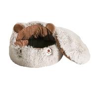 Cat Bed, Cave, Calming Indoor Nest with Warm Anti-Slip Design, Supplies for Winter Cats Kittens Puppies Indoor Balcony Living Room Apartment Bedroom Home Dorm,15.75x15.75 Inches