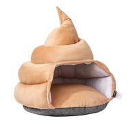 Cat Bed Cave, Cat Bed, Comfortable Cat Hut, Cat Tent Hideaway, Comfortable Pet Bed Hideaway Cozy Poop-Shaped Cat Bed Cave with Soft Plush Material and PP Cotton Filling for Cats and Small Dogs
