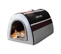 Cat Bed Cave, Foldable Dog House, Indoor Pet Cave, Detachable Cat Cave Bed, Removable Support Pet Bed, Cozy Cat Hideaway, Pet Cave For Kittens, Small Dog Cave Bed, Soft Plush Pet House
