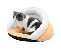Cat Bed Cave, Indoor Cat Bed, Semi-Enclosed Cat Bed, Slipper-Shaped Pet Bed, Small Dog Cave Bed, Washable Cat Hideaway, Cat Hideaway House, Pet Cave Bed with Toy