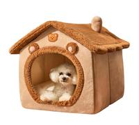Cat Bed Cave - Plush Winter Pet Rest House for Living Room Bedroom or Balcony, Enclosed Soft Warm Nest with Cozy Sleeping Function, Pet Houses for Dog Bunny Small Animals, Flannel Material