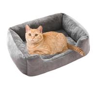 Cat Bed Donut-Cama de gato y cachorro de interior esponjoso con cubierta lavable extraíble, fondo sin deslizamiento | Sofá de Cuddler calmante para gatito, perro, mascota dormido y sala de estar