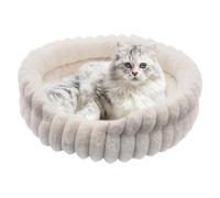 Cat Bed Nest, Indoor Pet Bed, Donut Round Design, Calming Plush Material, Warm Cozy Structure, Ideal for Winter Sleeping, Outdoor Travel and Cold Weather Comfort for Puppies and Small Animals