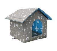 Cat Bed - Oxford Cloth House Winter Warm Puppy Tent for Calming, Cold Weather with Cozy Sleeping Space, Foldable Design, Pet House for Indoor or Outdoor, Travel, Soft Cushion, Gift Packaging
