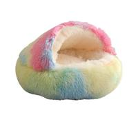 Cat Bed, Pet Bed, Detachable Comfortable Cozy Thermal Warm Washable Removable Non Slip Breathable Portable Lightweight Cat Nest for Pets Cats, 50cm/19.69 Inches, Multicolor