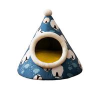 Cat Beds, 17,72 x 17,72 pulgadas Cat Cave Bed for Indoor Cats, Triangle Plush Cat Bed with Cover, Self-Warming Cat Nesting Bed, Cute Dog Tent for Cats, Thickened Cat Nesting Furniture, Cozy Cat Cave