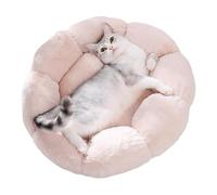 Cat Beds For Indoor Cats, Soft Warm Cat Beds Flower Cat Cave, Calming Plush Pet Beds Washable Cat Nest Small Cats & Indoor Dogs, Comfortable and Cozy Bed For Pets
