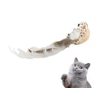 Cat Bird Toy - Refills Bird Teaser, Interactive Stick Toy | Handmade Natural Cat Wand Attachment, Bell Chew, Wand Replacement Heads for Indoor Play, Hunting Practice, Boredom
