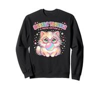 Cat Blowing Bubble Chewing Gum Bubble Trouble Meow Sudadera