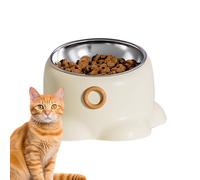 Cat Bowl - Dog Bowl | Pet Feeder | Raised Pet Bowl, Pet Cat Water Food Tilted Feeding Bowl, Elevated Pet Bowl with Prevent Tipping Stable Base For Backyard, Bedroom - Tilted Pet Bowl