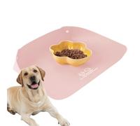 Cat Bowl Mat Waterproof Non-Slip PUpet Feeding Mat Is Designed To Enhance Y