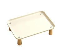 Cat Bowl Stand | Anti-Slip Feeding Station with Wood Legs | Cat Feeding Stand Raised For Small Medium Large Breeds Kitten Animals | Living Room Bedroom Balcony Yard