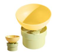 Cat Bowls - 15° Elevated Feeder, Detachable Kitten Bowl, For Cats Kittens Puppies Pets Home Living Room Indoor Outdoor Floor Friendly Feeding, The Cat Bowls Incorporates An Elevated