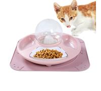 Cat Bowls, Multifunctional Pet Food Bowl, Automatic Cat Feeder with Ergonomic and Comfortable Design for Kittens, Adult Cats, or Small Pets, 13.78x3.54 Inches