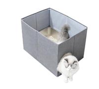 Cat Box Enclosure High Side Open Top Shield Cat Litter Box Enclosure