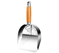 Cat Box Pooper Scooper, Quick Screening Cat Litter Scoop, 11.22 Inches Comfortable Grip Kitten Pooper Lifter, Poop Sifting Tool for Indoor and Outdoor Use