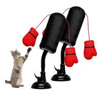 Cat Boxing Toy, Interactive Punching Bag with Suction Cup Base (2pcs)