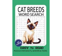 Cat Breeds Word Search Puzzle Book: 100 Fun Puzzles for Cat Lovers, Brain Exercise, and Relaxation