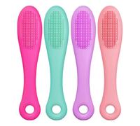 Cat Brush, Cat Dog Finger Toothbrush, Durable and Washable Dog Toothbrush, Grooming Brush for Cat Chin, Pets Teeth Cleaning Toothbrush, Easy to Clean with 360° Rotating Arm