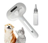 Cat Brush, Pet Steamer, Hair Removal Tool, Self Cleaning Misting Design, Ergonomic Grip with Water Tank, Grooming Home Travel Use, 8.31x4.72x1.97 Inches, 226g, 1 Piece, 200mah