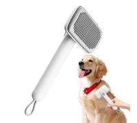 Cat Brush, Shedding Short Hair, Dog Removal Comb, Adjustable Supplies, Lanyard Design Comb 9.8x4.33 inches for Long Short Pets, Grooming Tool, Black, White, Green
