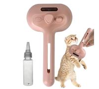 Cat Brush Steam - Self Cleaning Ergonomic Pet Steam Brush Large Capacity Misting Comb for, Hair Removal, Gentle Massage, and Pet Grooming at Home, Shower, or Travel.