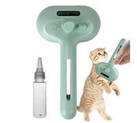 Cat Brush with Steam - Self-Cleaning & Rechargeable | Gentle Grooming and De-matting Tool for Cats & Dogs, Ergonomic Handle, 35 ml Tank, USB-C