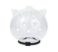 Cat Bubble Muzzle - Breathable Face Guard for Cats Small Dogs Shedding Bathing Nail Trimming Training Bite Prevention Travel | Transparent Soft Mesh Hood with Adjustable Strap for Comfortable