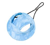 Cat Bucket Hat, Adjustable Summer Cap with Ear Holes, Polyester Soft Visor Headdress for Small Puppy Kitten Outdoor Sport Walking Beach Hiking Park Use, 13.78x13.78 Inches