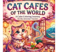 Cat Cafes of the World: Ramen Houses of Fujinomiya, Japan, Coloring Book, A Cute, Cozy, Bold & Easy Journey for Kids, Teens & Adults (Dreamer's Journey Calm Coloring Books)