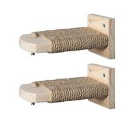 Cat Cage Step, Cat Climing Steps | Estante de Escalada de Gato montado en la Pared | Conjunto de 2 escaleras de molienda de Patas para Mascotas Que ahorran Espacio para Gatitos Interiores