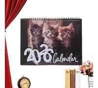 Cat Calendar 2026-12 Monthly Calendar for Wall | Kitten Planner for Desk, Bedroom, Offices, Kitchen, School, Holiday Decor | 8x11 Inch Organizer Gift Cat Lovers, Housewarming Use