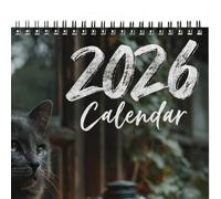 Cat Calendar 2026 - Cute Cats Calendar | Family Planner 12 Month from Jan to Dec, Home Living Room Study Room, Office, School, Planning Scheduling Organizer Cat Lover Stationery Supplies