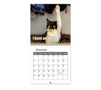 Cat Calendar | 2026 Wall Planner - Planning For Weekend Adults Office Friends New Year Family Kids Christmas Halloween