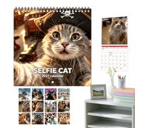Cat Calendar - 8,27 pulgadas 2027 Cute Cat Wall Planner Calendar