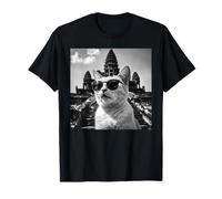 Cat Camboya Angkor Wat Temple Khmer Souvenir Y Camboyano Camiseta