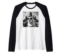 Cat Camboya Angkor Wat Temple Khmer Souvenir Y Camboyano Camiseta Manga Raglan